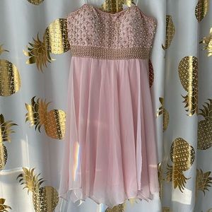 Sweetheart pink formal dress